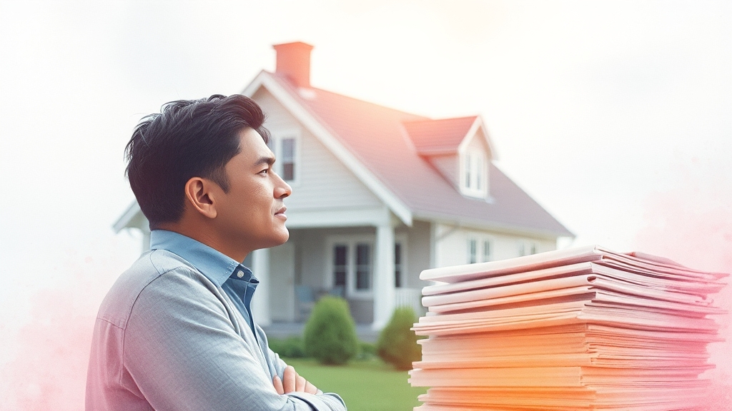 주택담보대출, 심사 과정은? (watercolor 스타일)