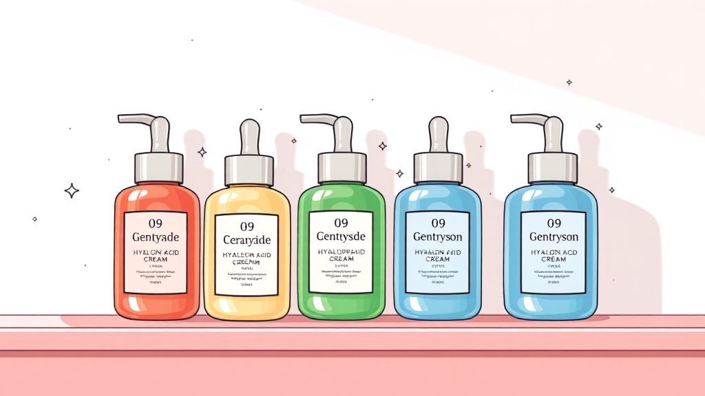 겐트리손크림 라인업 비교 (cartoon 스타일)