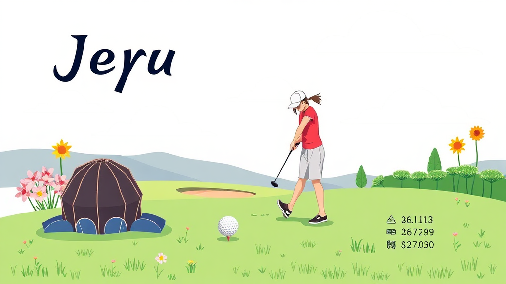 2026년 4월 제주 골프 패키지: 알뜰 여행의 시작 (illustration 스타일)