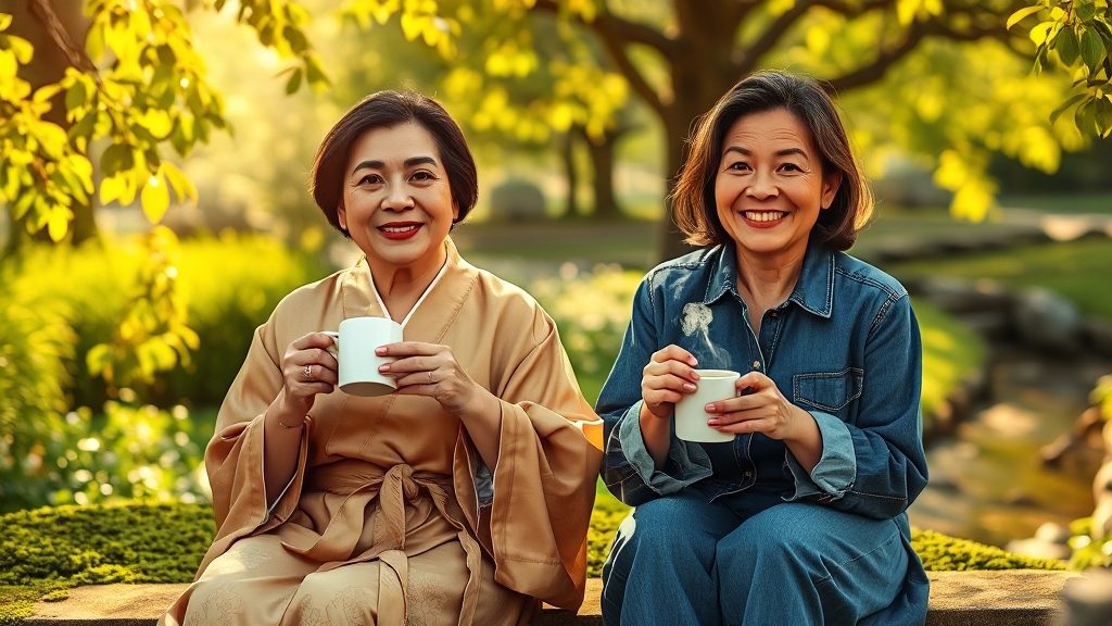 흑염소 진액, 갱년기 증상 완화 효과 (realistic 스타일)