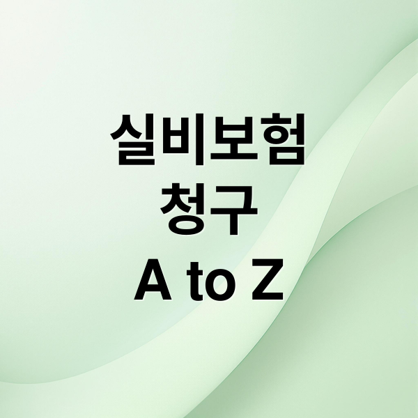 실비보험
청구
A to Z (실비 청구 R074 코드)