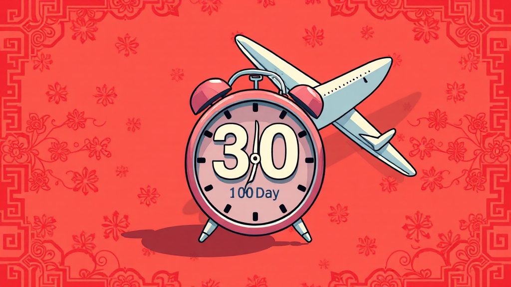 무비자 체류 기간 및 연장 방법 (cartoon 스타일)