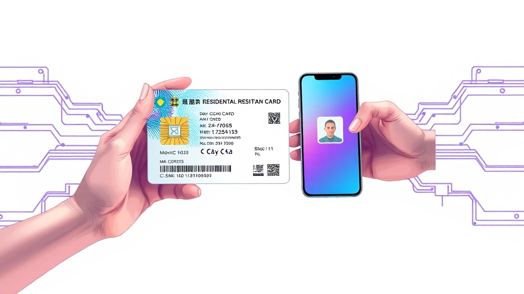 IC 주민등록증과의 차이점 (illustration 스타일)