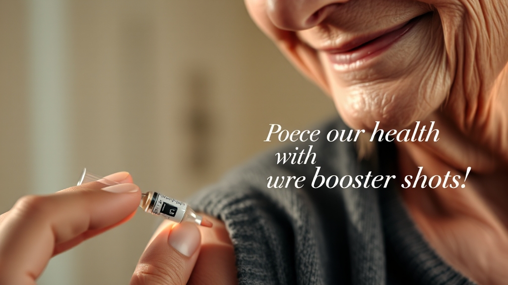 부스터 접종 권고 및 절차 (realistic 스타일)