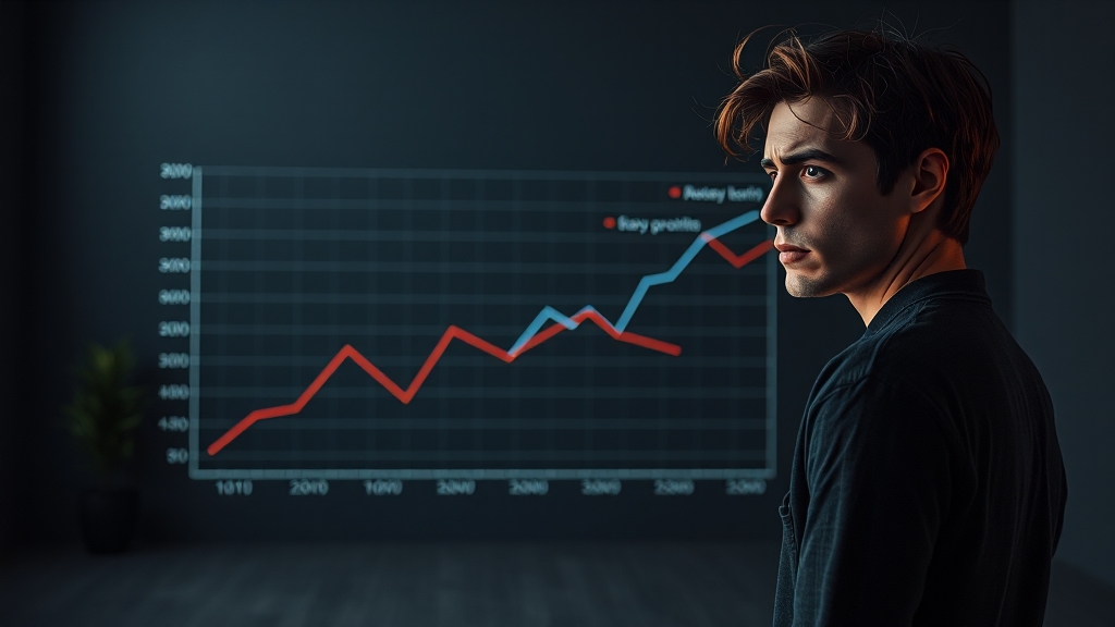 애드센스 수익 감소 원인 (realistic 스타일)