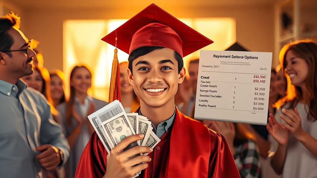 졸업 후 상환과 유의사항 (realistic 스타일)