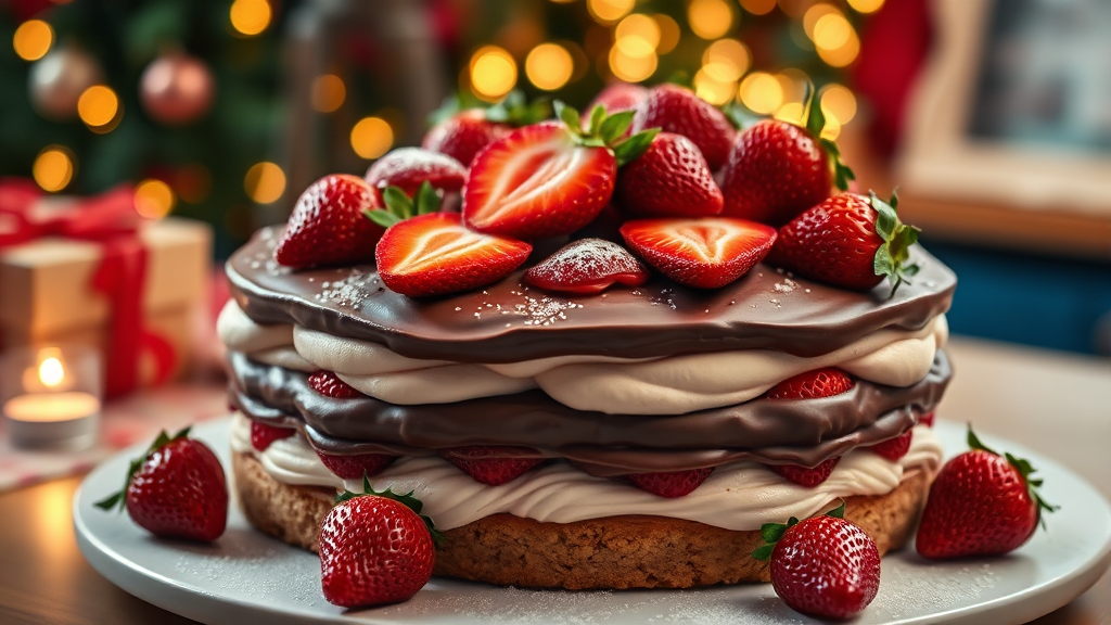 딸기시루 특징 및 맛 평가 (realistic 스타일)