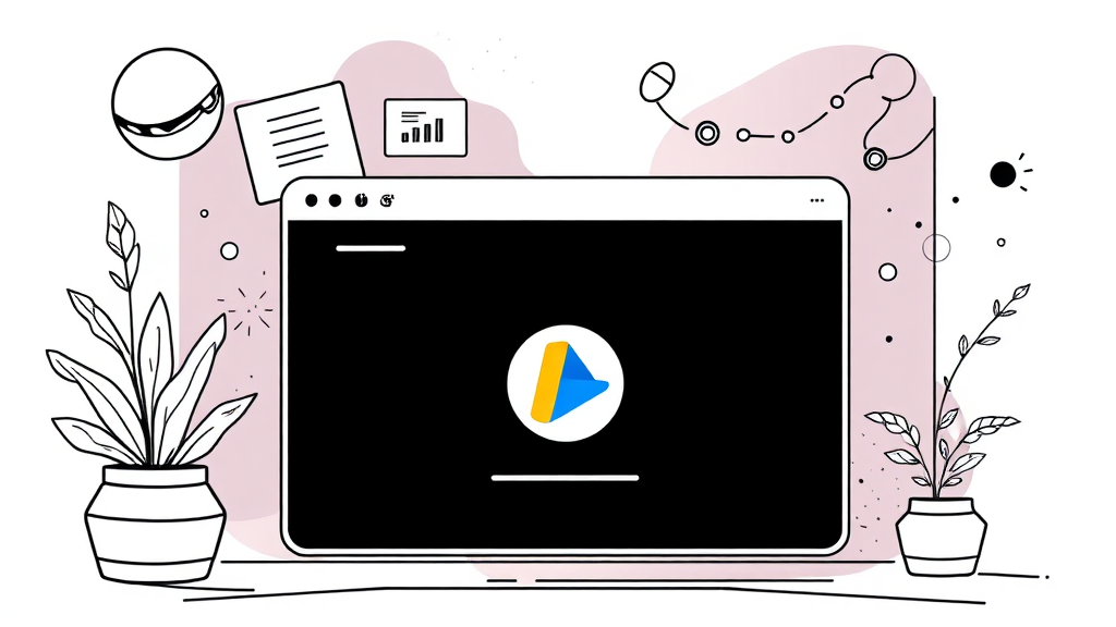 Google Vids와 연동되는 다른 Google 서비스 소개 (illustration 스타일)