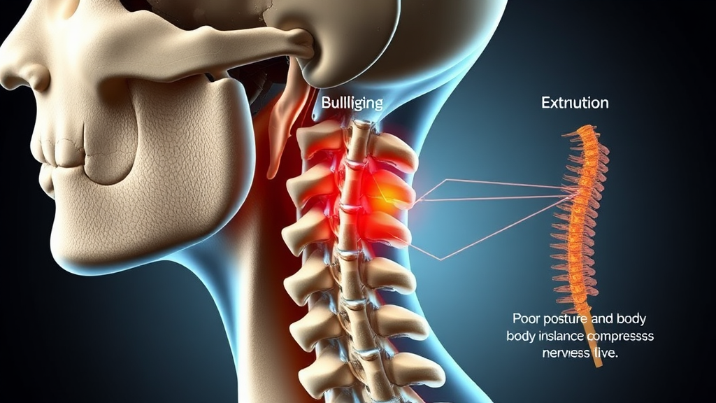 목디스크의 정의와 발생 원인 파헤치기 (realistic 스타일)