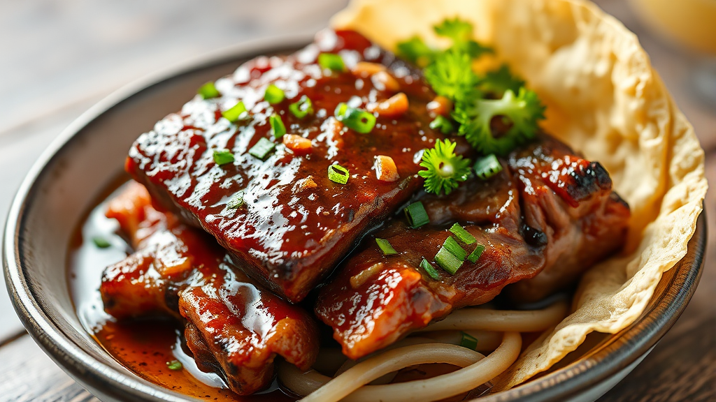 이동갈비, 더 맛있게 먹는 법 (realistic 스타일)