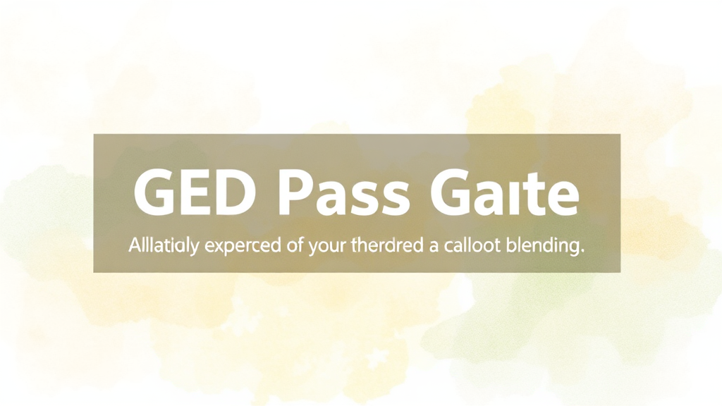 합격 기준 및 점수 체계 (watercolor 스타일)