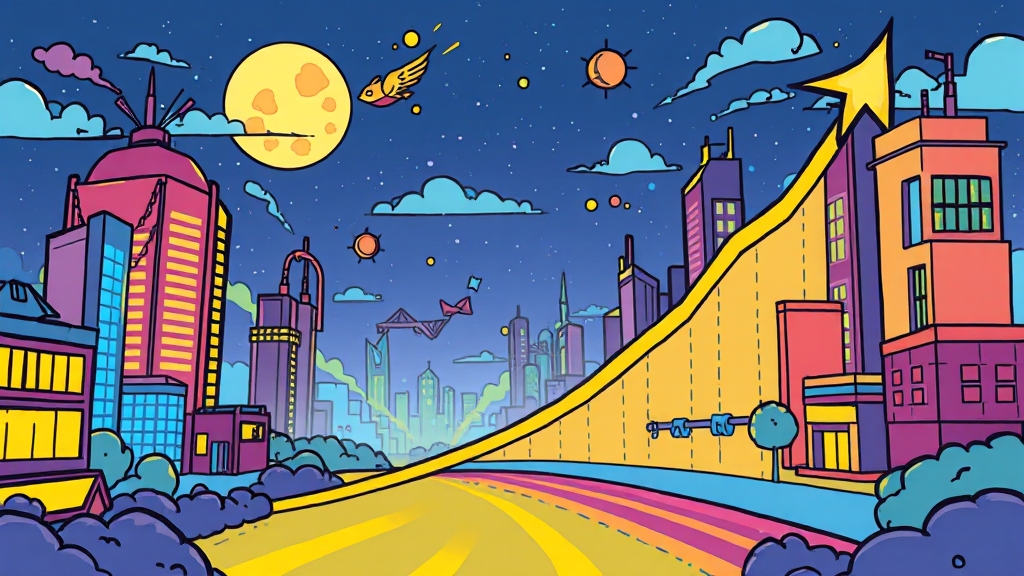 코스피 4000 시대 이후 전망 (cartoon 스타일)