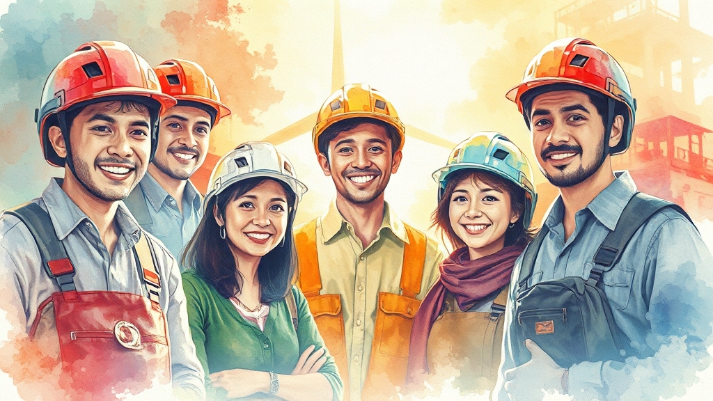 산재 과태료 관련 정부 지원 (watercolor 스타일)