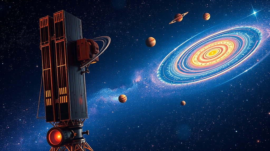 JWST, 미래를 향한 탐험 (illustration 스타일)