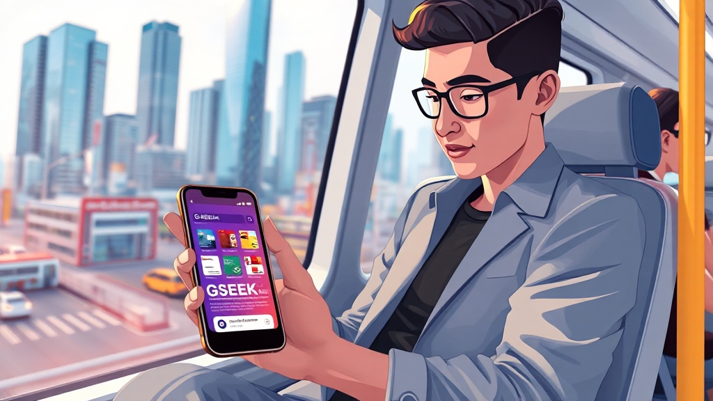 GSEEK 앱 100% 활용하기 (illustration 스타일)