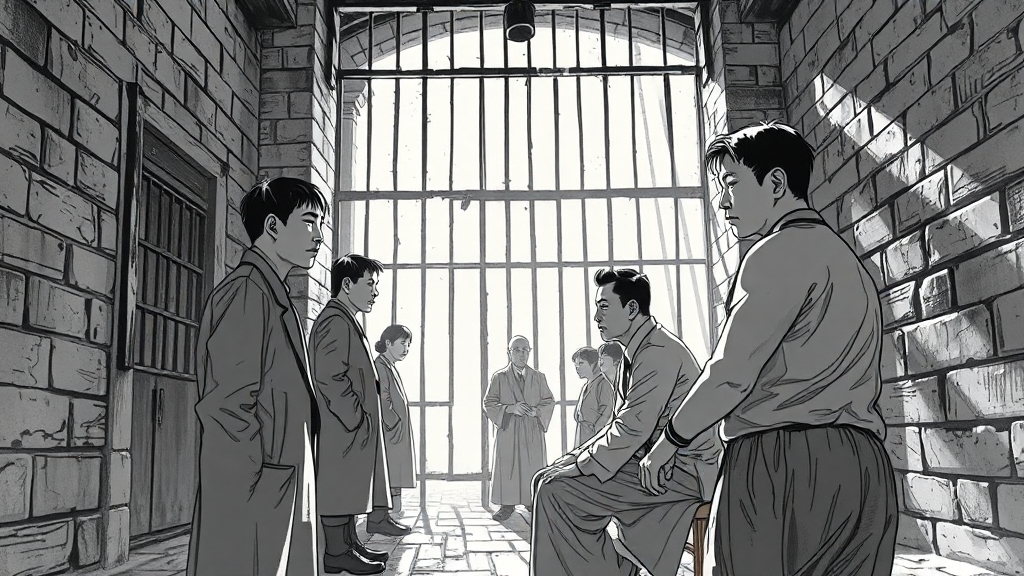 서대문형무소: 역사적 의미 (illustration 스타일)