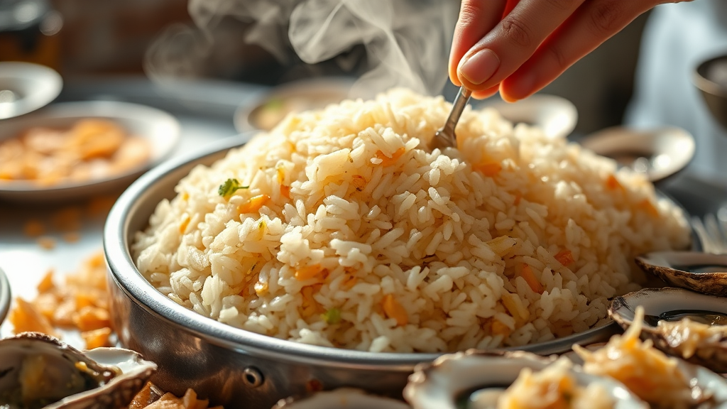 굴밥 짓는 과정