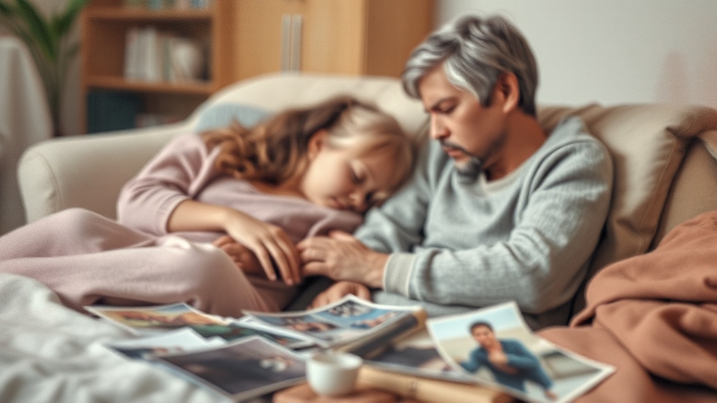 유족 위자료 산정 (watercolor 스타일)