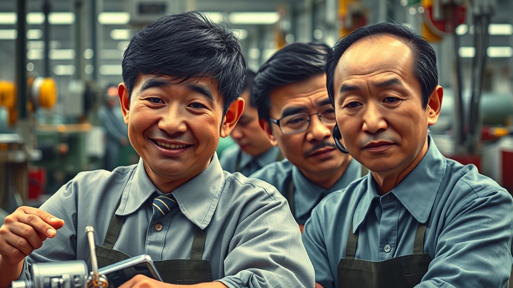 관세 정책 변화에 따른 수혜 및 피해 기업 (realistic 스타일)