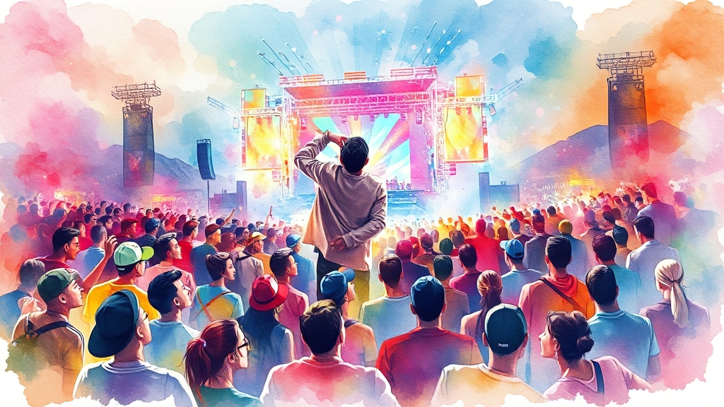 지드래곤 솔로 페스티벌 개요 (watercolor 스타일)