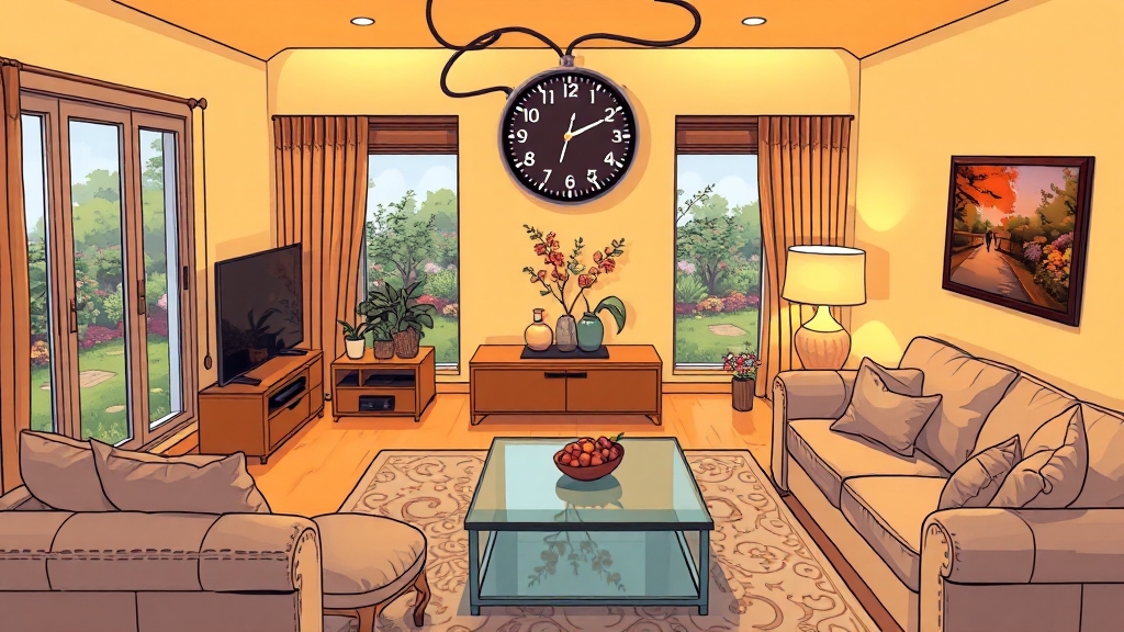 LED 벽시계, 어디에 설치해야 예쁠까? (cartoon 스타일)