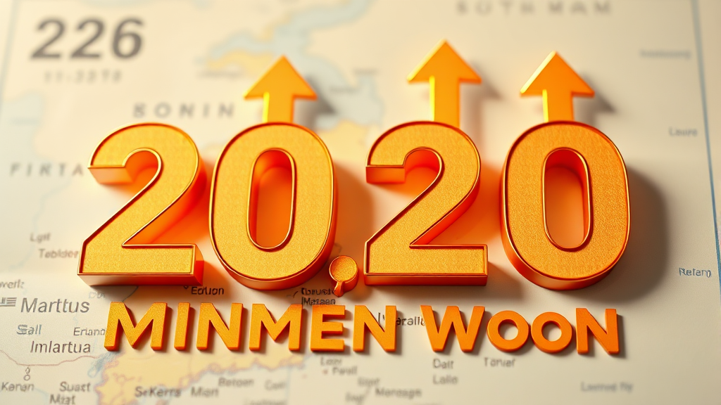 2026년 최저임금 인상 (realistic 스타일)