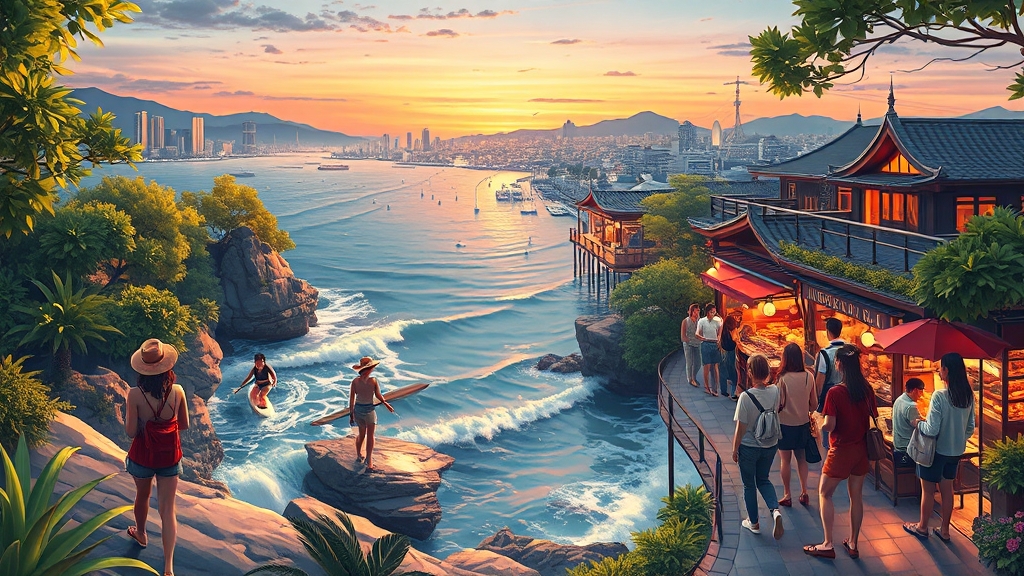 풀빌라 주변 관광 & 즐길 거리 (realistic 스타일)