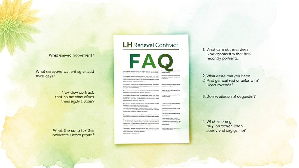 갱신 계약, 궁금증 해결! (FAQ) (watercolor 스타일)