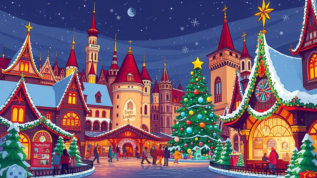 루덴시아 테마파크 탐험 (cartoon 스타일)