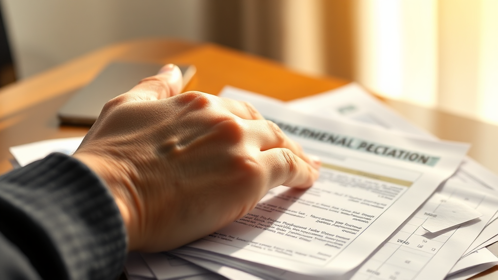 개인회생 신청, 절차 및 필요 서류 (realistic 스타일)