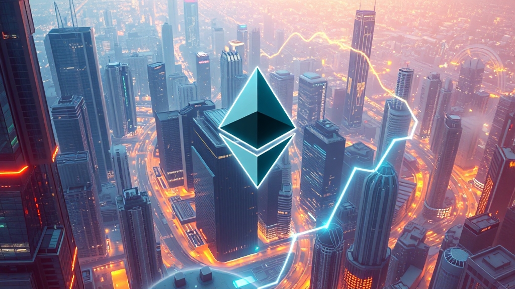 이더리움 2.0 업그레이드: 미래 전망과 게임체인저 가능성 (illustration 스타일)