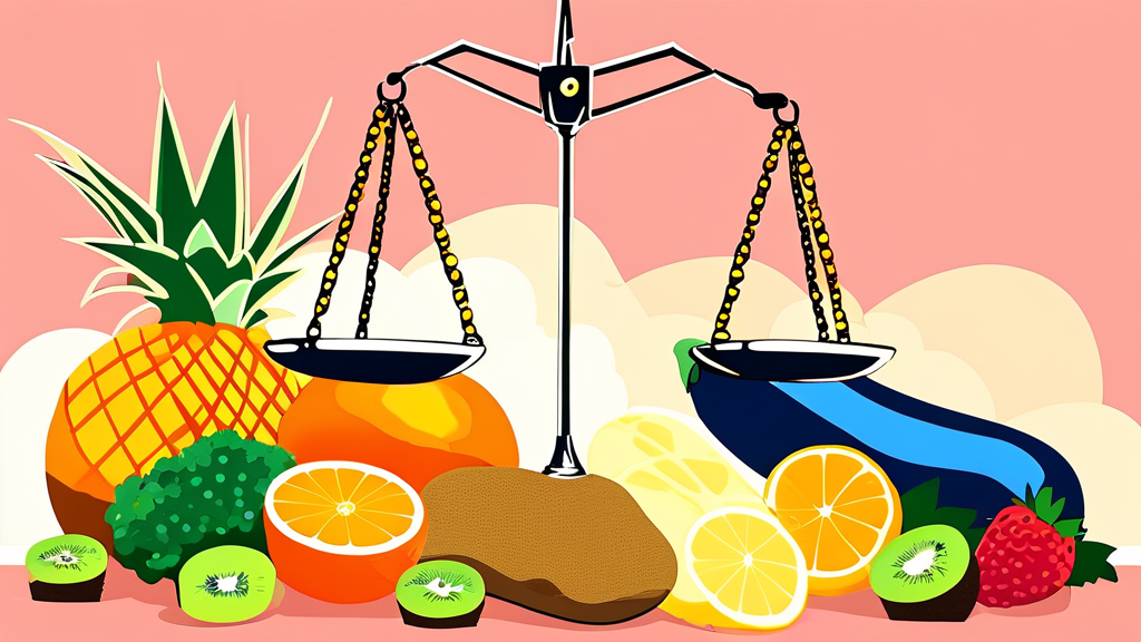 다이어트와 붓기, 칼륨의 관계 (cartoon 스타일)