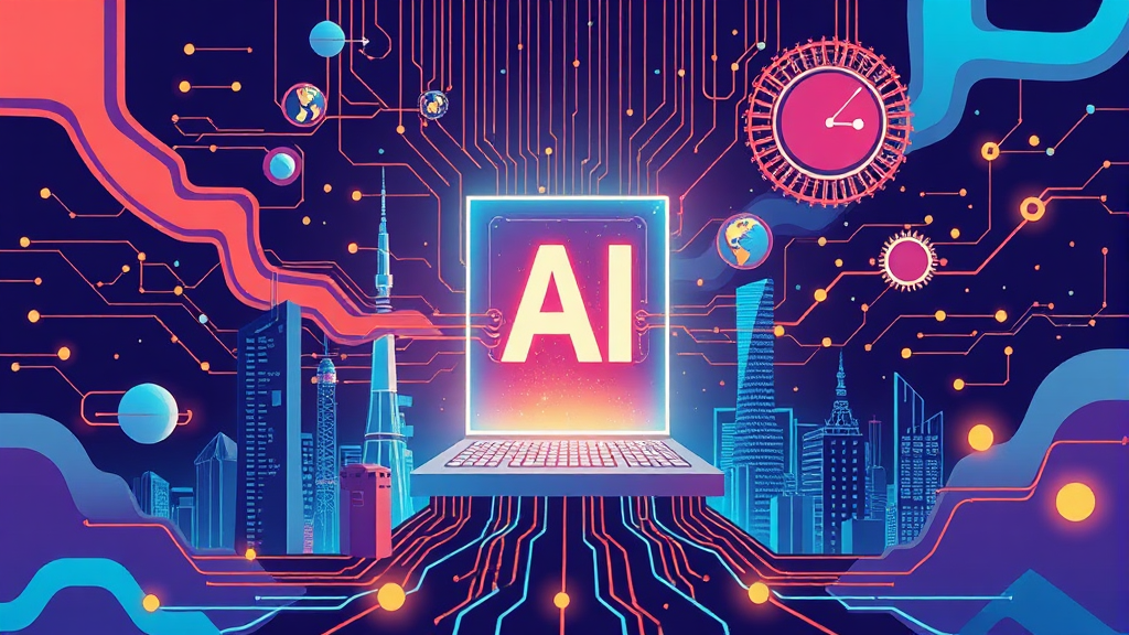 거대 기업들의 AI 투자 행보 (illustration 스타일)