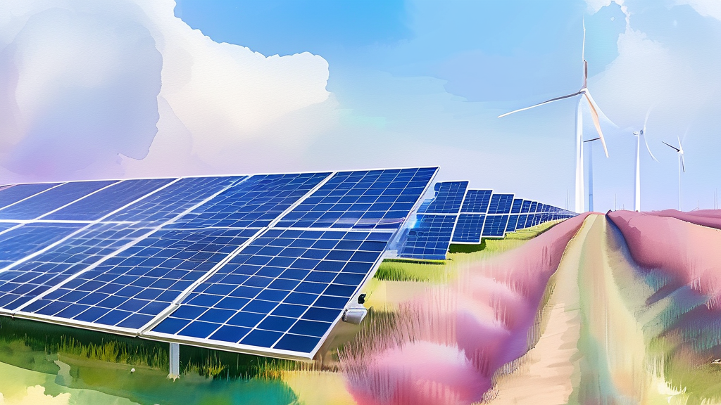 ESS 배터리 사업, 왜 주목받는가? (watercolor 스타일)