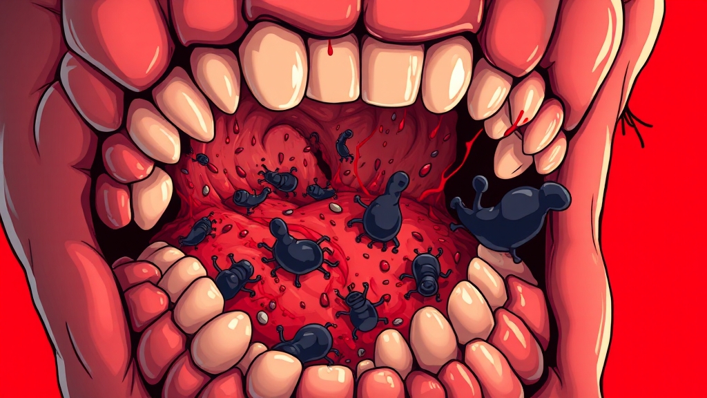 잇몸 부음, 왜 생길까요? (cartoon 스타일)