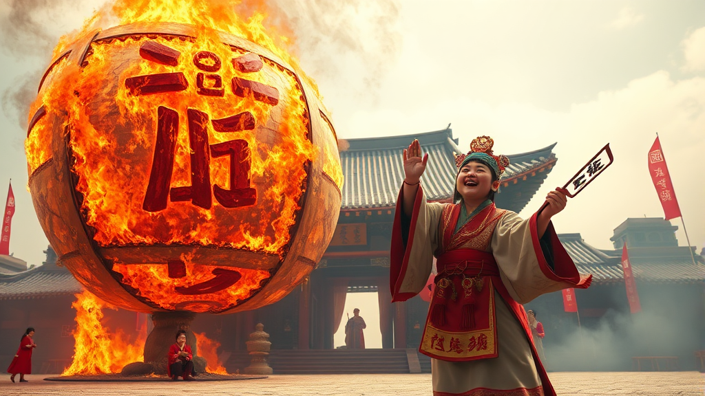 정월대보름 달집태우기 행사 장면