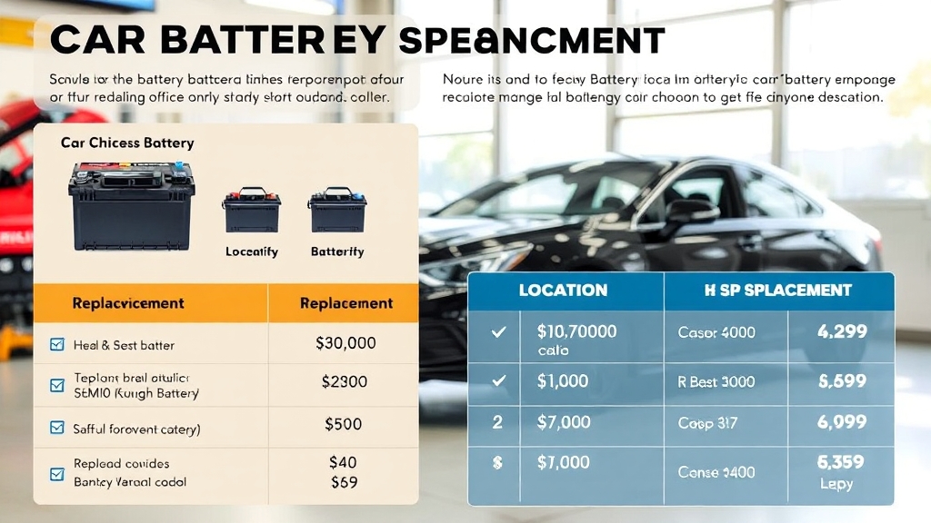 배터리 교체 비용 (최신 정보) (realistic 스타일)