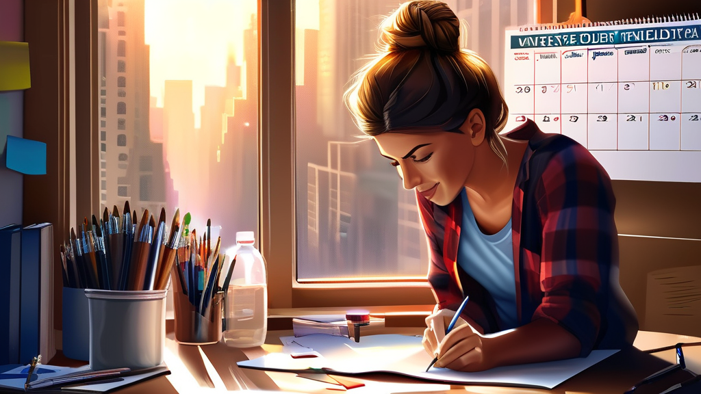 신청 기간 및 주요 일정 확인하기 (realistic 스타일)