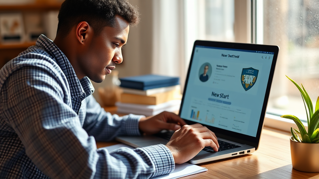 새출발기금, 신청 절차와 필요 서류는? (realistic 스타일)