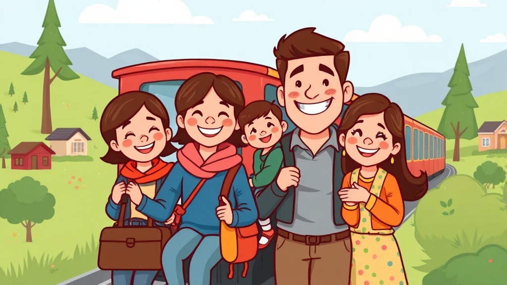 교통 & 문화 혜택 누리기 (cartoon 스타일)