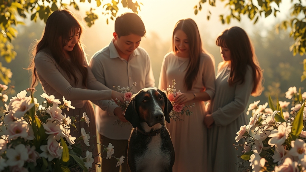 반려동물 장례, 왜 필요할까요? (realistic 스타일)