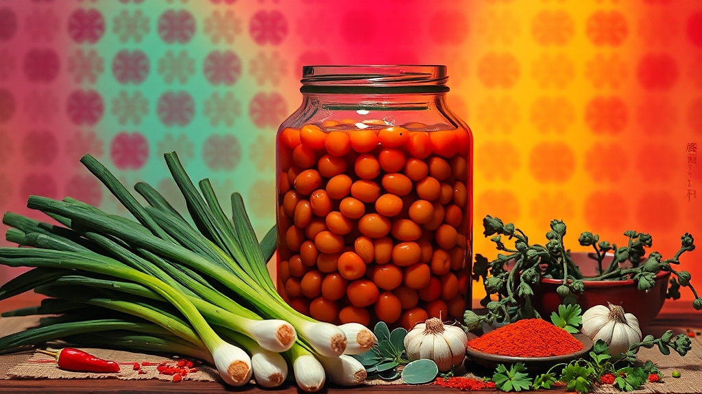 청국장의 정의와 유래 (popart 스타일)