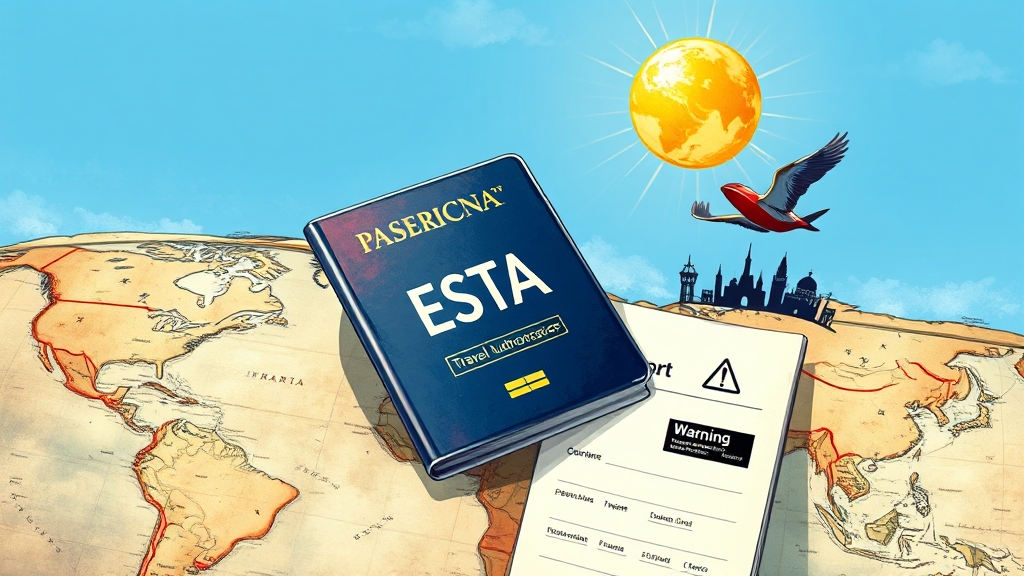 ESTA 신청, 누가 할 수 있나요? (illustration 스타일)