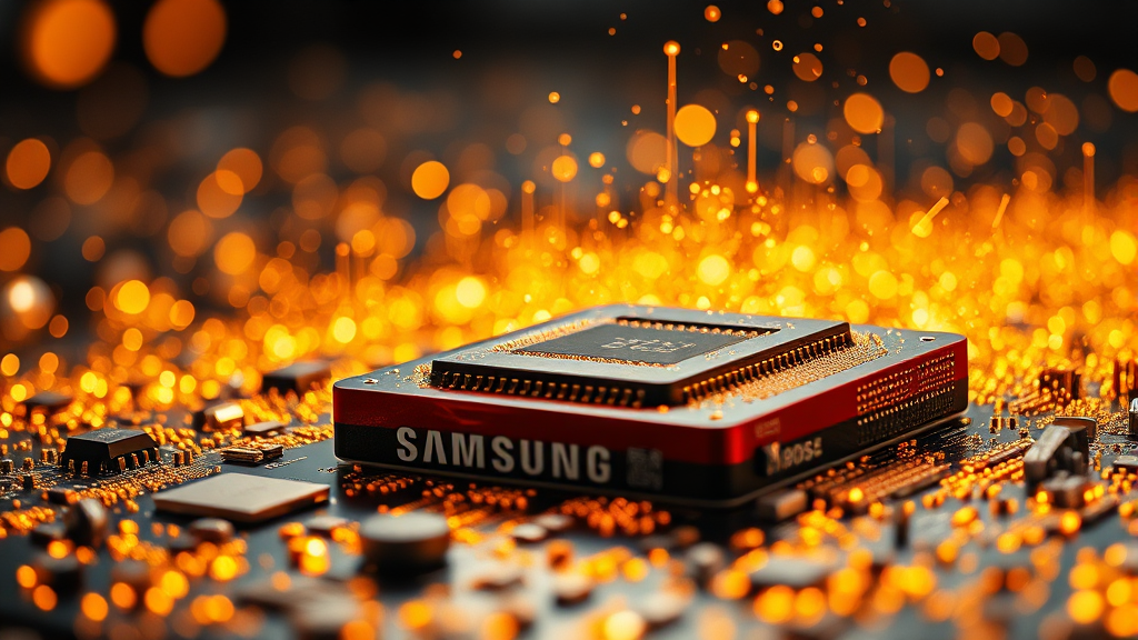 AI 시대, 삼성전자의 새로운 성장 기회와 도전 (realistic 스타일)