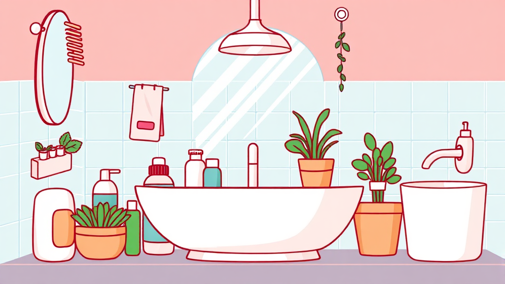 일상 속 건강을 더하는 아이허브 생활용품: 바디, 헤어, 구강 케어 (cartoon 스타일)