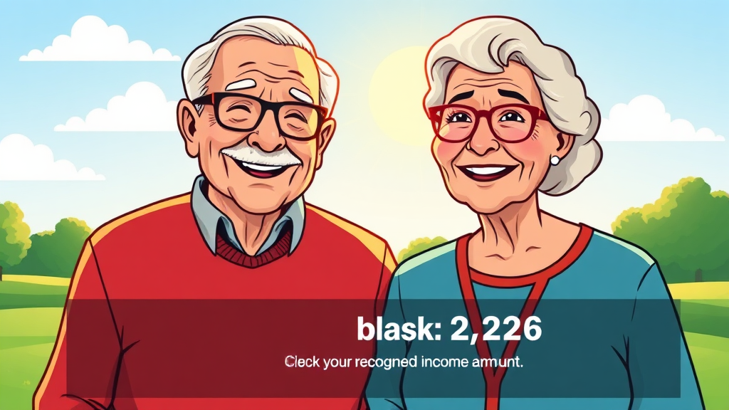 기초연금 수급 자격 조건 (cartoon 스타일)