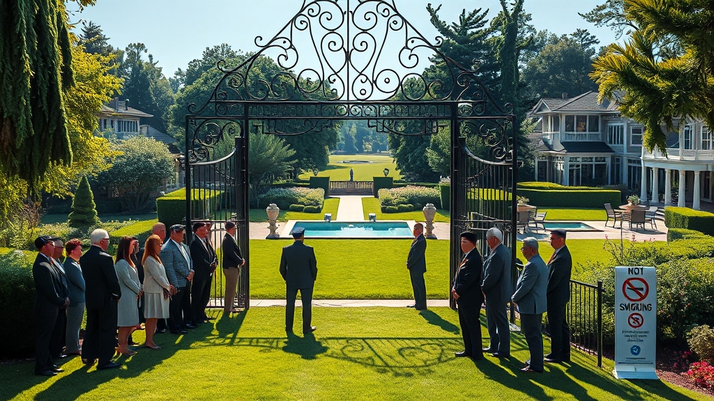 청와대, 방문 시 주의사항은 무엇일까요? (realistic 스타일)