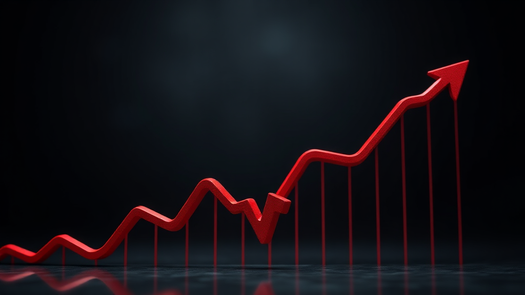 주가 하락 원인: 차익 실현 매물 (realistic 스타일)