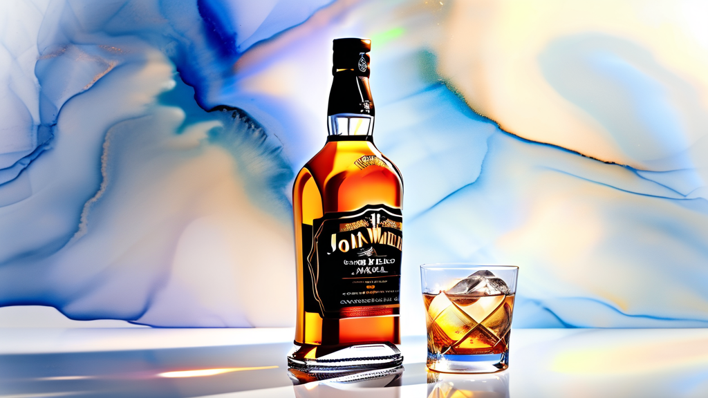 조니워커 블루라벨의 깊고 풍부한 맛, 직접 경험하기 (watercolor 스타일)