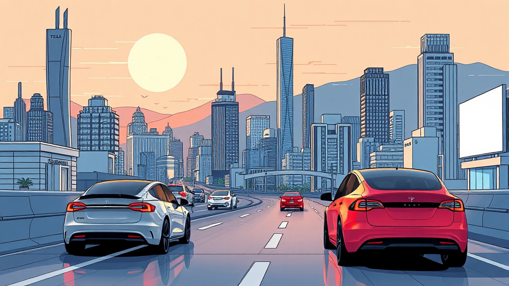 FSD 한국 상륙 의미 (illustration 스타일)